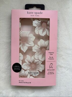 Kate Spade IPhone Case IPhone 11 & IPhone XR - clear with white flowers